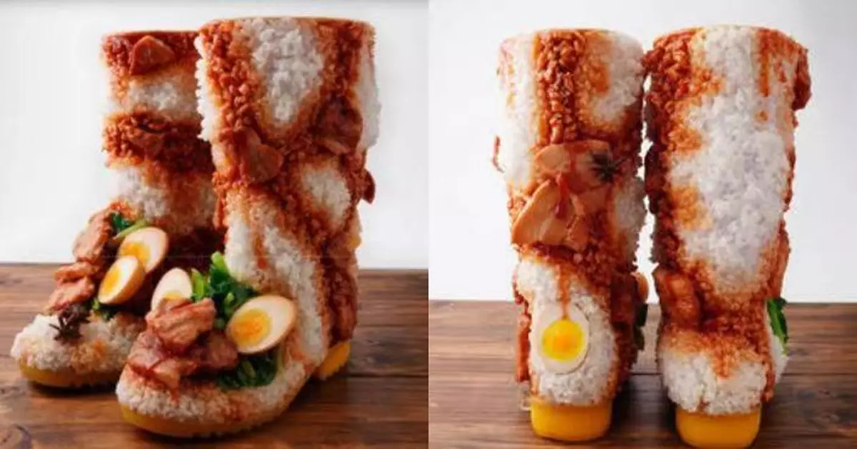 日本埼玉縣推「滷肉飯靴」作故鄉稅回禮 造型逼真可穿著掀熱議