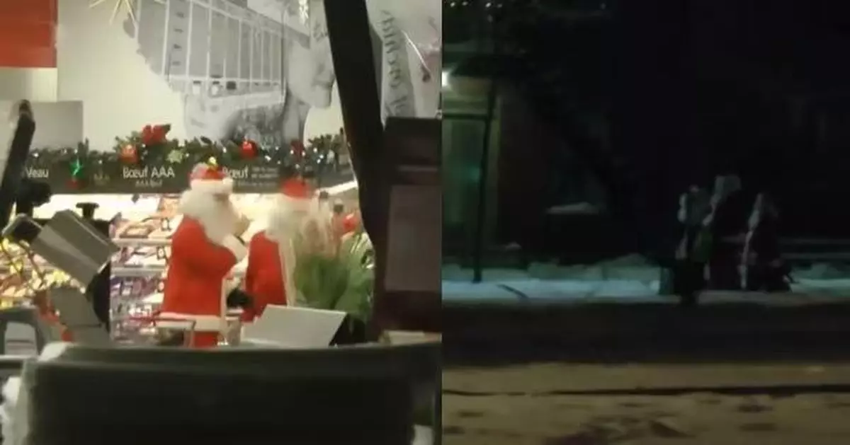 扮聖誕老人闖超市搶食品 加國數男子聲稱分派予貧困人士抗議物價飆升