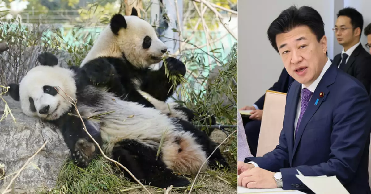 「曉曉」「蕾蕾」 返國 日內閣官房長官木原稔﹕ 期待日中大熊貓交流能繼續