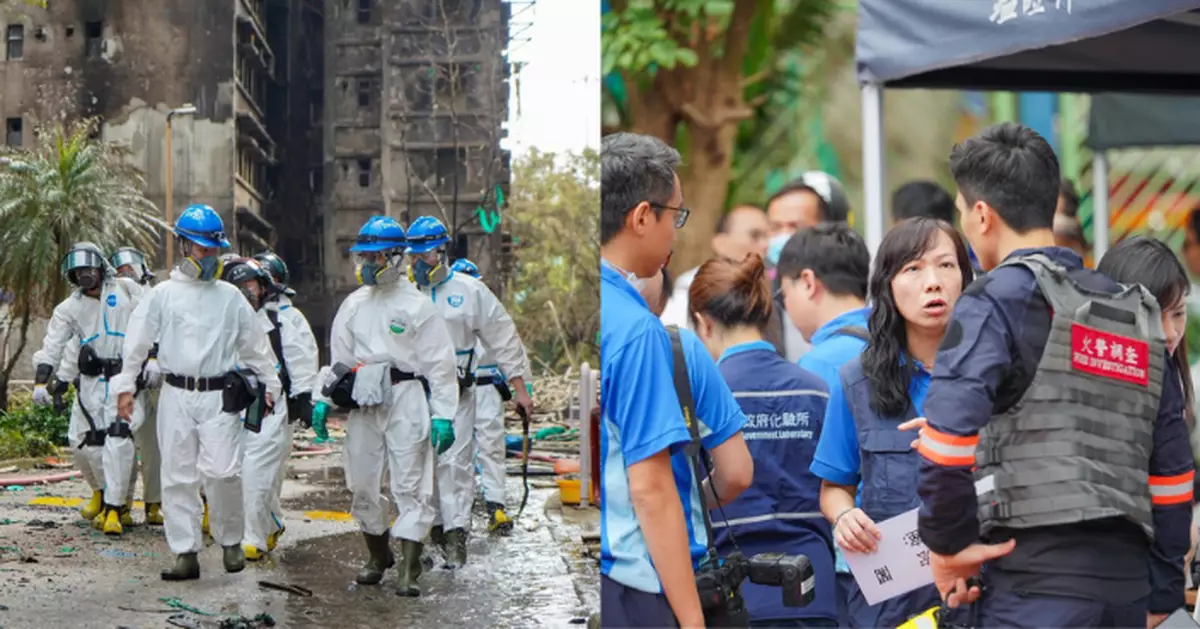 大埔五級火｜警方﹕聯同各部門 群策群力進行災後處理