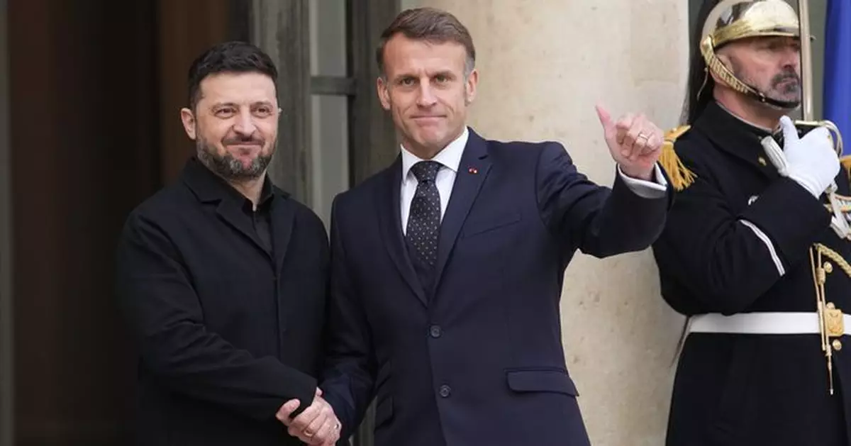 澤連斯基與馬克龍等歐洲領袖會談　澤連斯基：領土問題仍然棘手