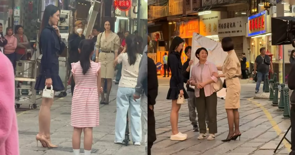 璀璨之城｜張曦雯高海寧短裙晒美腿正面交鋒 網民驚嘆：線條完美