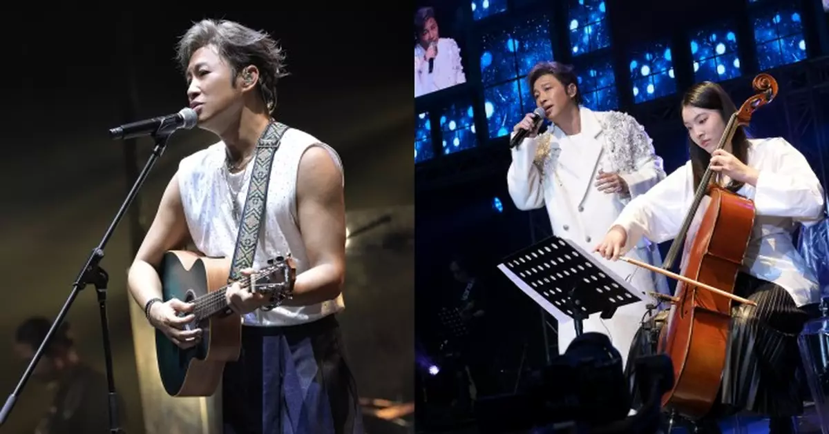 譚耀文首開個唱圓夢37年 14歲愛女大提琴伴奏溫馨助陣