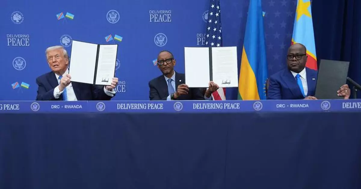 特朗普見證剛果民主共和國與盧旺達簽署和平協議