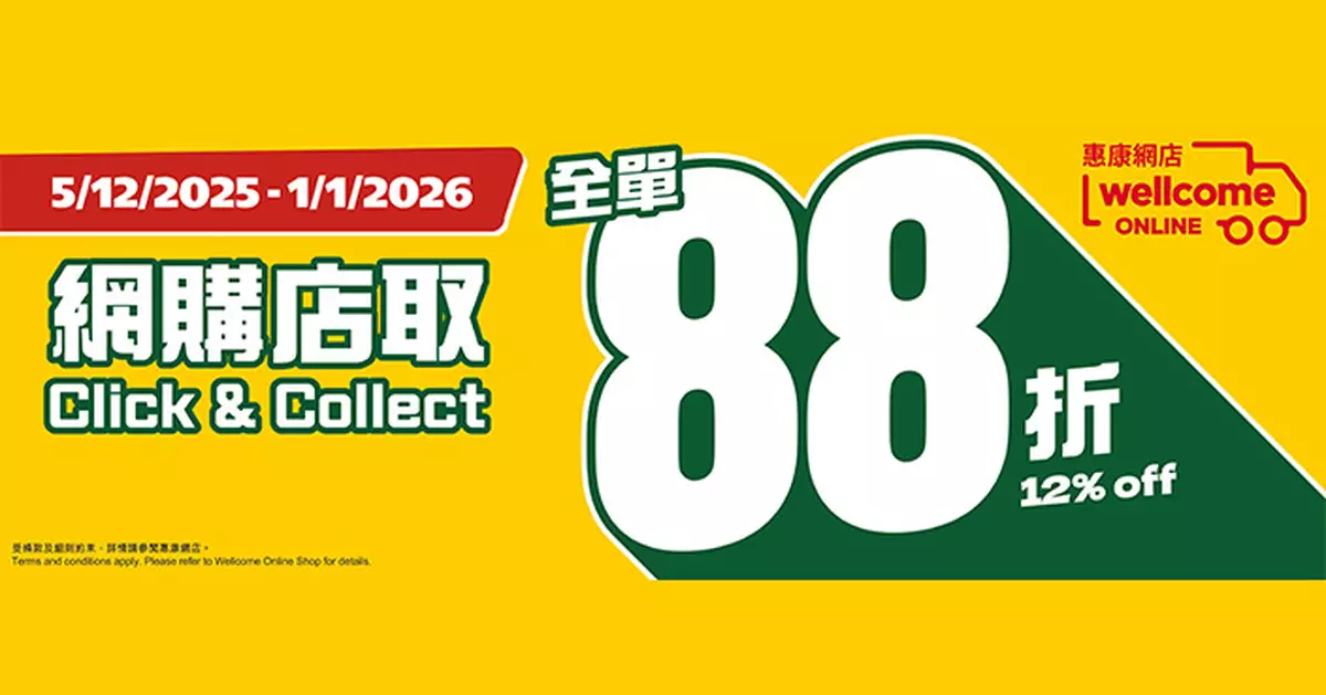 惠康及Market Place網店升級即日門店取鮮貨 網購店取限時全單 88 折