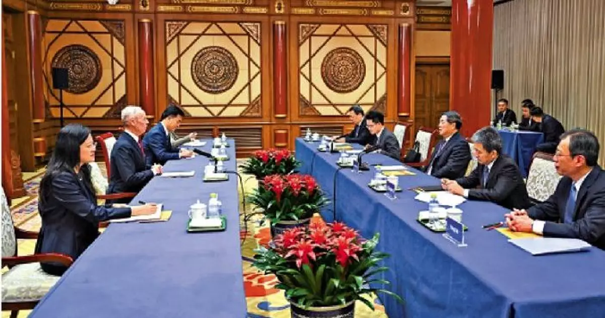 何立峰晤美企高官  冀兩國拉長合作清單壓縮問題清單