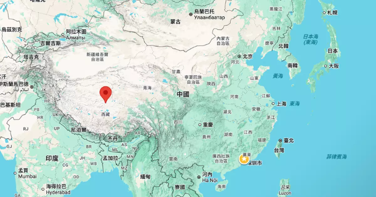 西藏那曲市雙湖縣5級地震 暫無傷亡或損毀報告