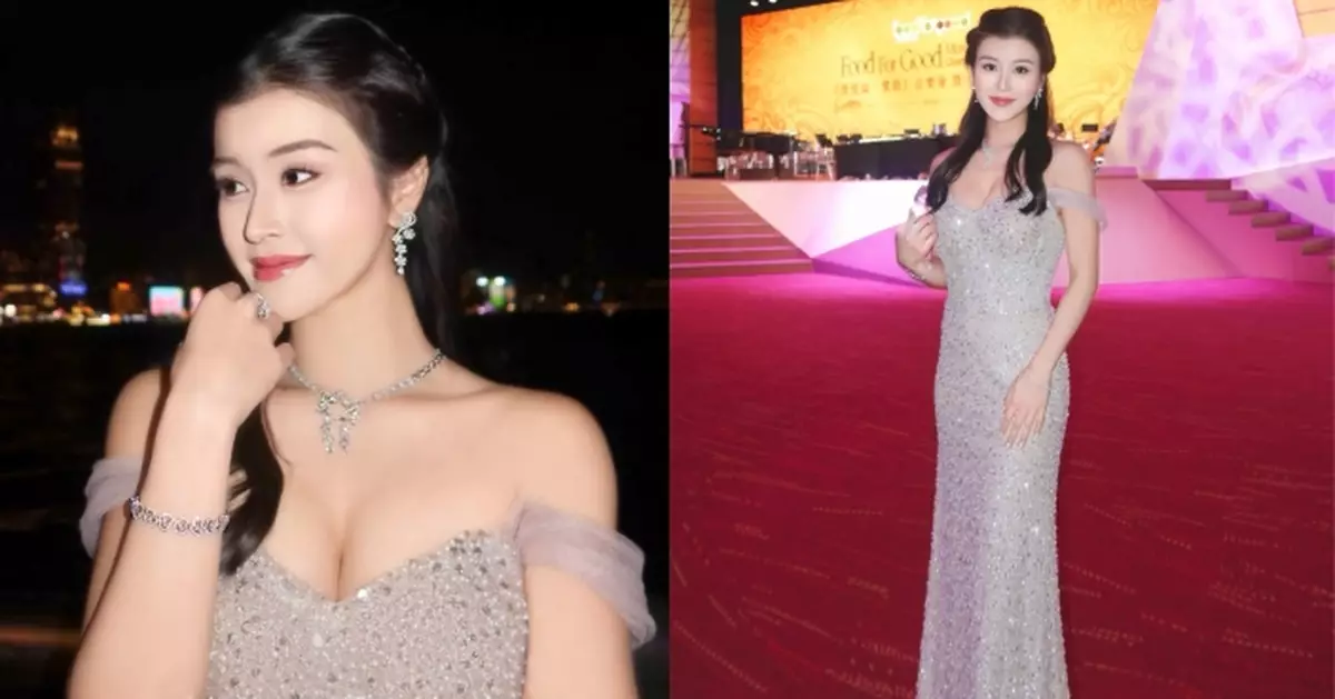 陳詠詩積極履行港姐職責出席慈善活動 Bling Bling貼身禮服亮相盡展美好身段