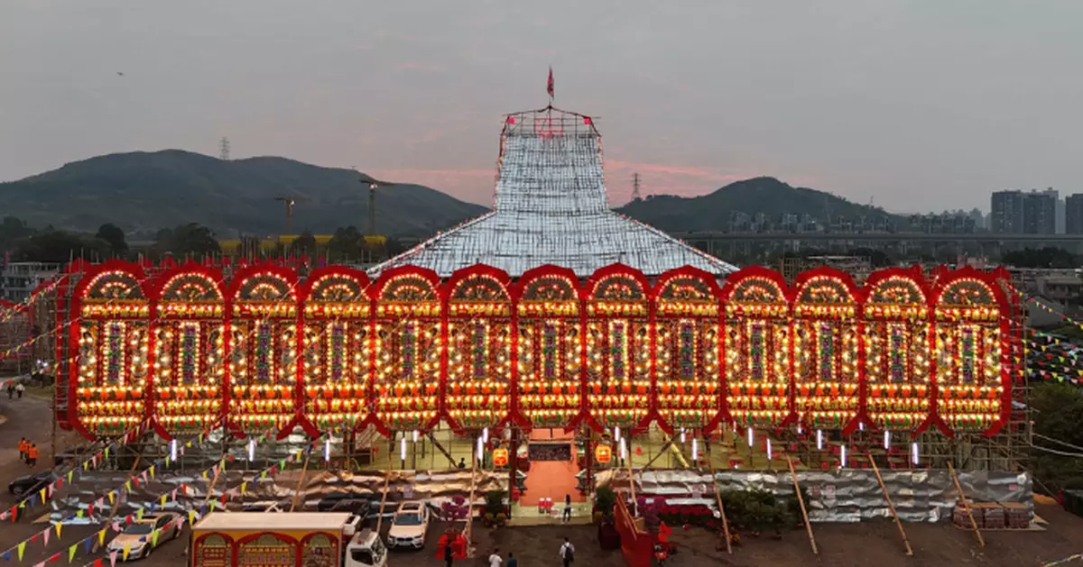 號稱香港歷史最悠久太平清醮之一 十年一度錦田鄉酬恩建醮一連七日舉行
