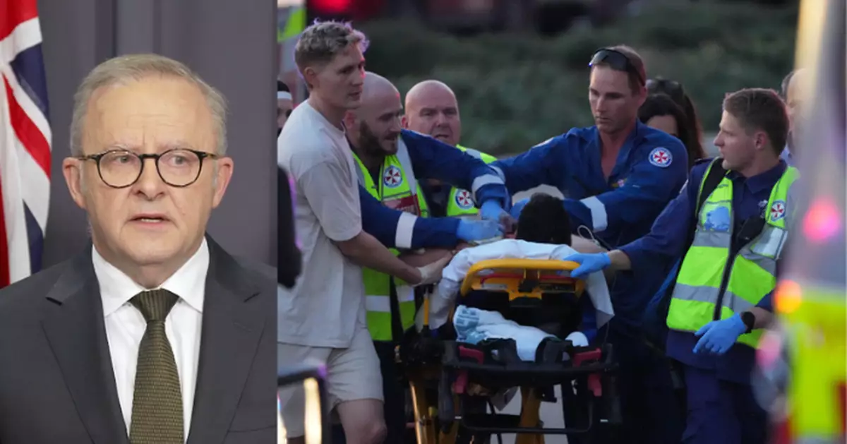 澳洲悉尼海灘槍擊事件 總理阿爾巴內塞﹕針對澳洲猶太人恐怖襲擊