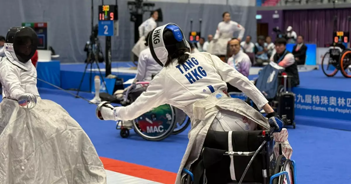 殘特奧會│輪椅劍擊港隊女子佩劍團體賽贏銅牌