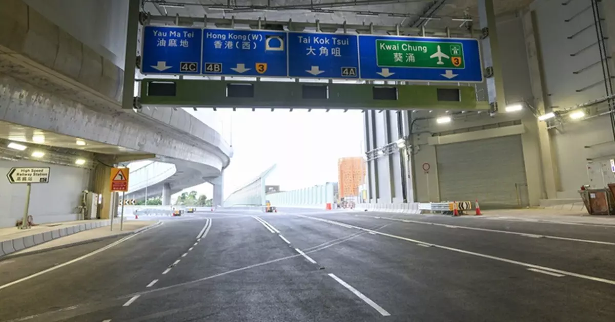 中九龍繞道油麻地段周日通車 當局指使用初期西九龍公路南行偶爾或多車