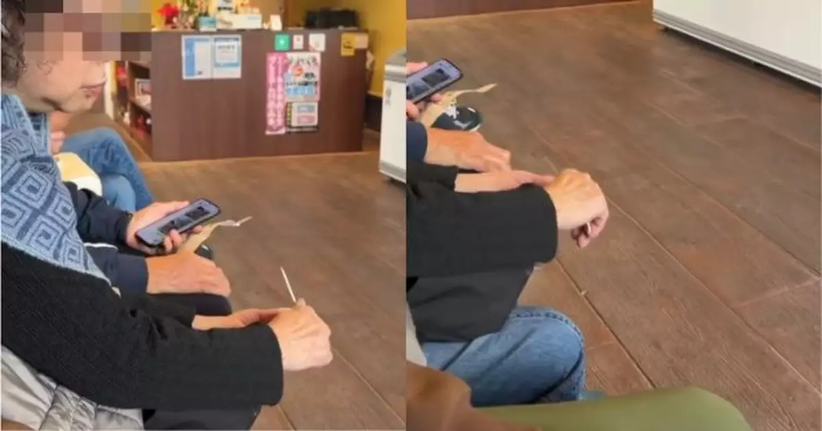 疑似港婦福岡餐廳排隊指甲銼磨甲 網民憂損港人形像怒批：影衰晒！