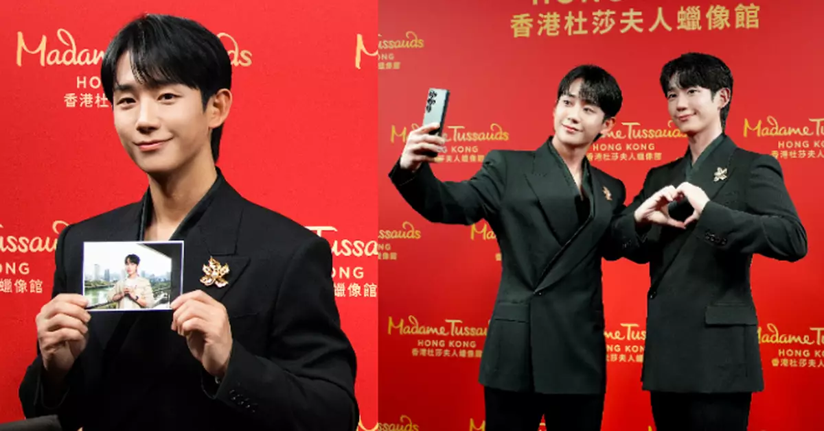 丁海寅親自見證「雙胞胎」誕生 正式進駐香港杜莎夫人蠟像館