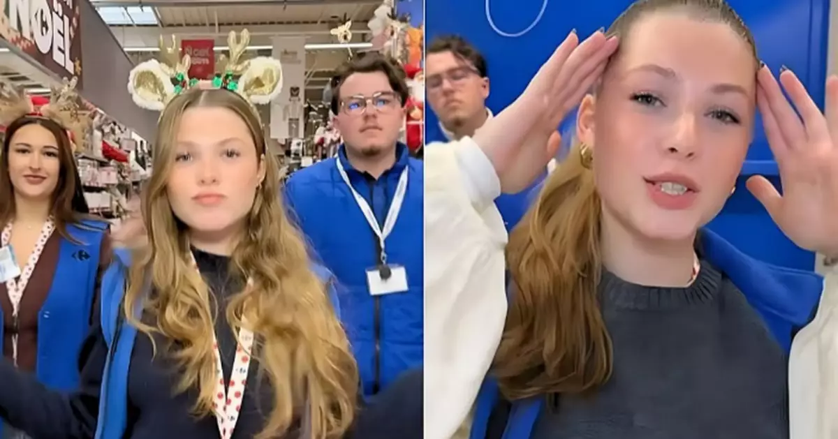 兼職收銀妹一夜爆紅！法超市陷「追星」混亂 公司罕見安排貼身保安