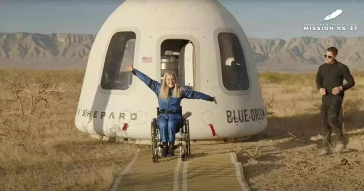 德國殘障女工程師飛越卡門線 成首位造訪太空輪椅使用者