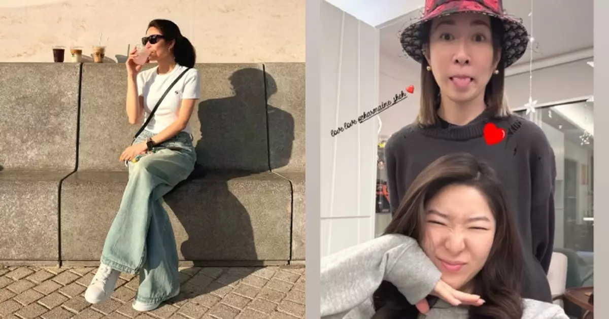 許紹雄愛女許惠菁慢慢走出陰霾再現歡顏 佘詩曼信守承諾陪契媽一家過節