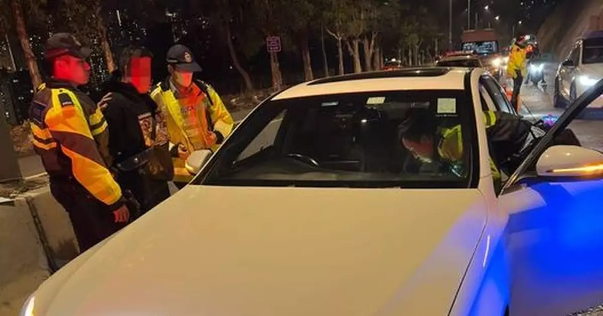 警方新界南打擊非法賽車酒駕及毒駕 拘7人及扣留9輛非法改裝車