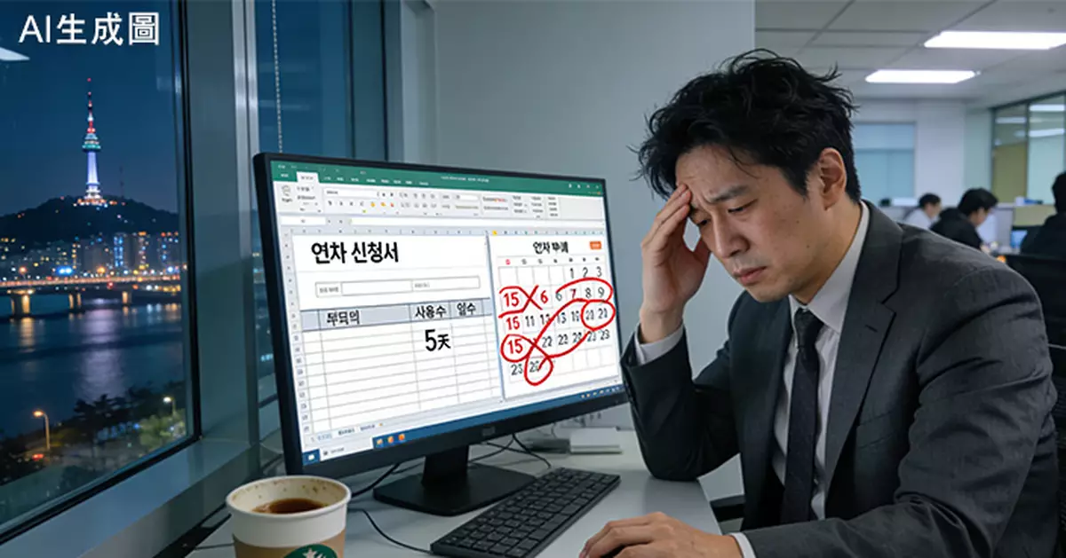 唔敢請AL？南韓四成上班族年假用不到一半　逾半休假仍接工作聯絡