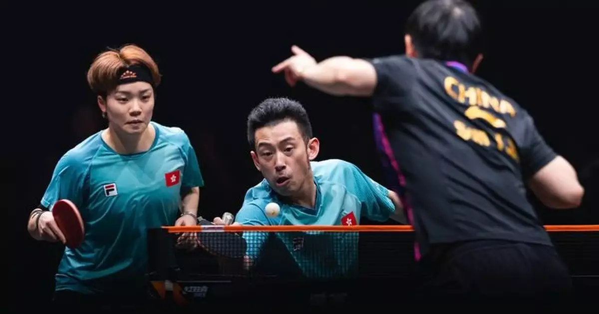 WTT香港總決賽　港隊黃鎮廷和杜凱琹組合無緣4強