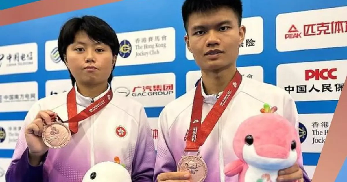 殘特奧會｜乒乓球TT11混雙賽　港隊智力殘疾組獲一銀一銅