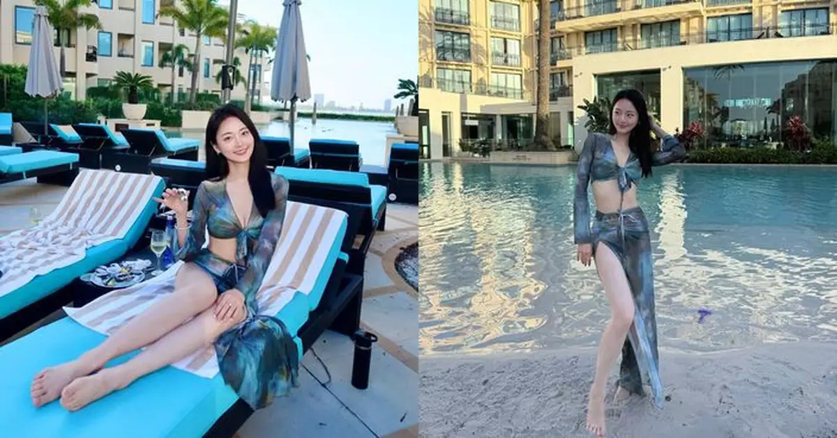 王卓淇澳洲度假展輕淑女風 「姐姐款」泳衣歎白酒晒氣質