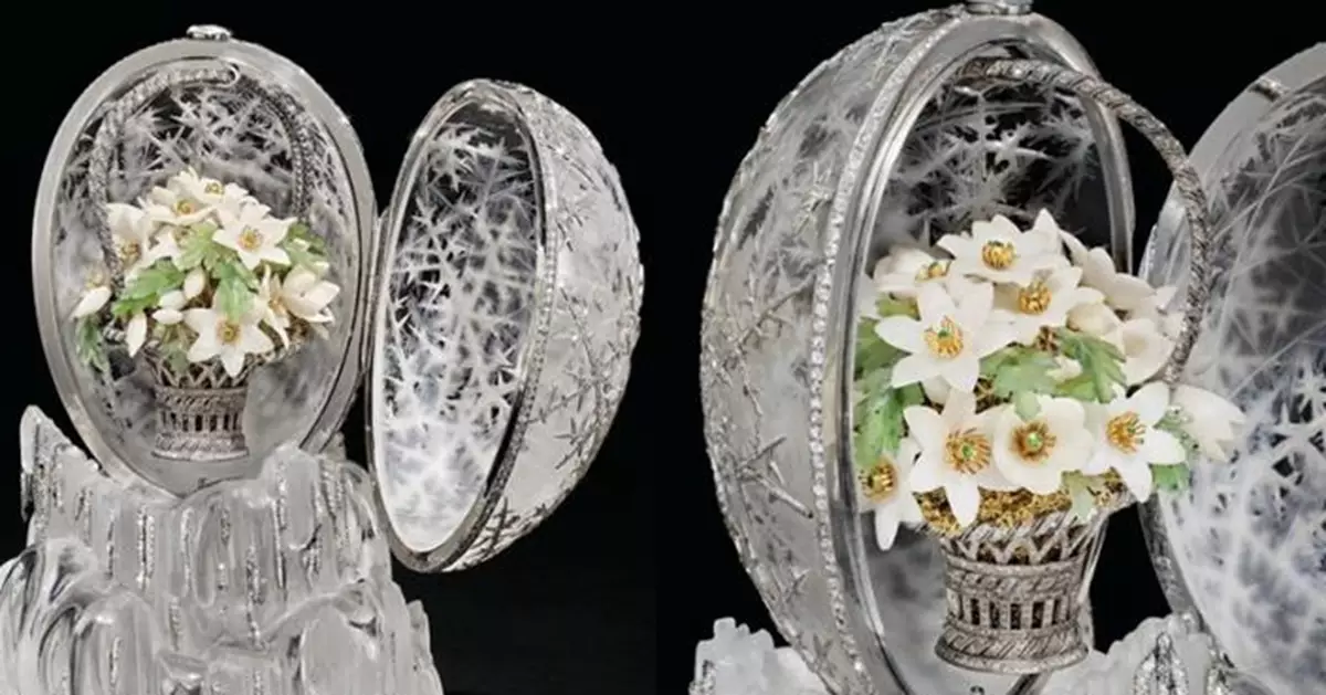 俄皇室絕美「冬之蛋」！鑲4500鑽石   2.3億元成交創紀錄