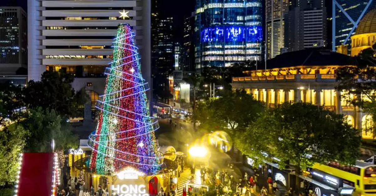 旅發局中環冬日小鎮今重開　8座地標建築燈光匯演同時推出