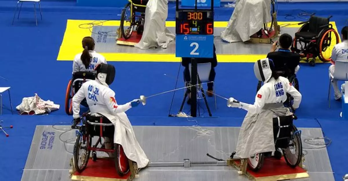 殘特奧會｜輪椅劍擊女子重劍團體賽港澳聯隊轉戰銅牌賽