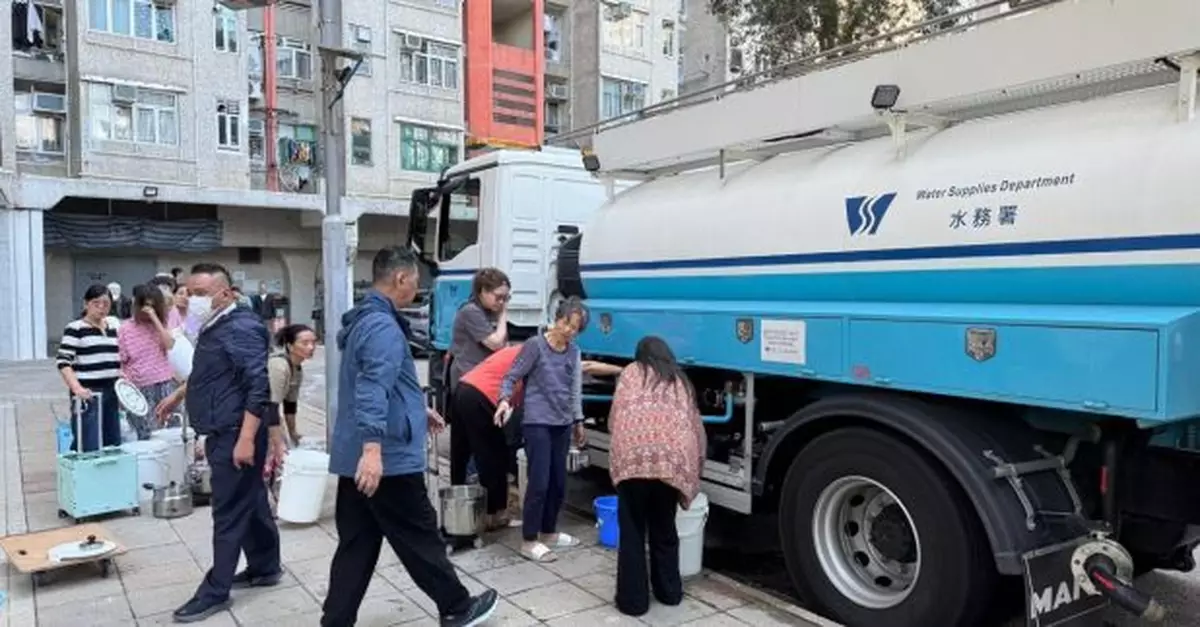 水務署維修新運路滲漏水管　北區多個屋苑食水供應將受影響