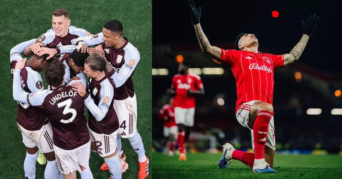 歐霸盃阿士東維拉險勝薩爾斯堡　諾定咸森林大勝費倫斯華路士