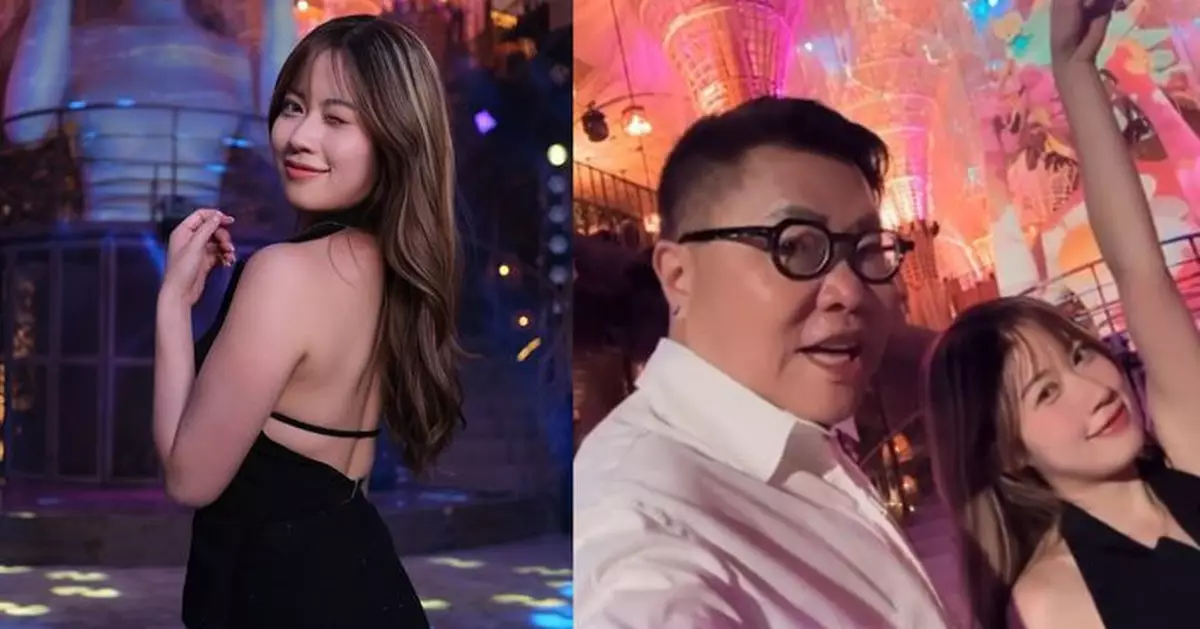 波波黃婧靈泰國派福利 露背裝玩轉夜蒲勝地