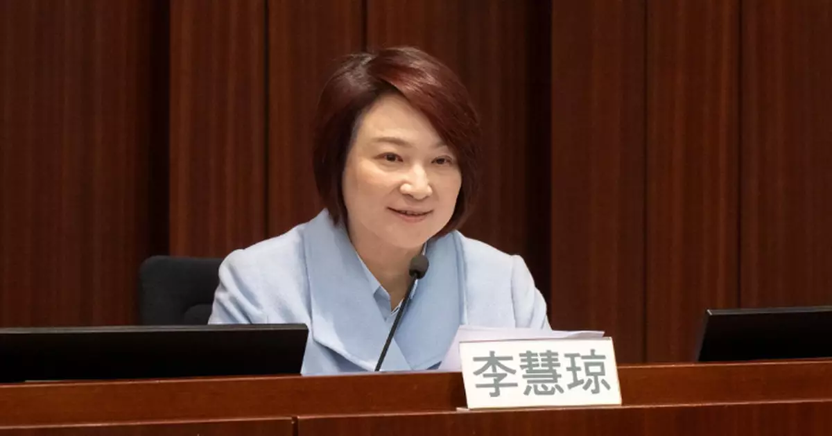 李慧琼稱已和李家超會面 討論立會如何積極協助政府改善施政