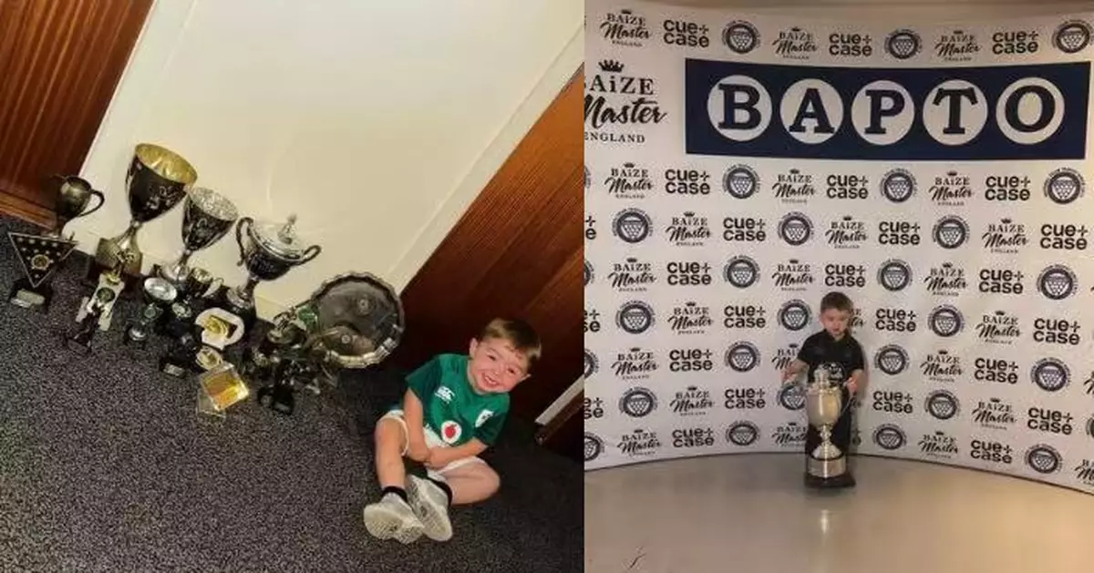 英2歲男童憑士碌架花式擊球創2健力士紀錄 成全球最年輕相關紀錄保持者