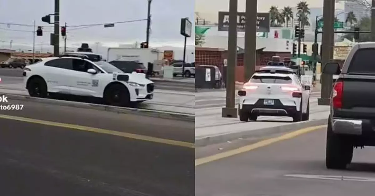 美無人的士誤闖輕軌拋錨停下 乘客見列車逼近急撤離避險 驚險一刻曝光