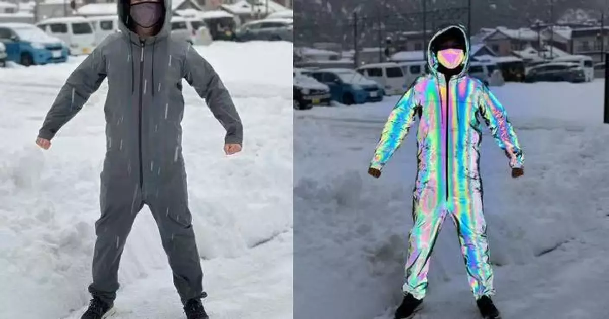 型格又安全！日服裝公司員工著「七彩反光服」鏟雪爆紅掀搶購