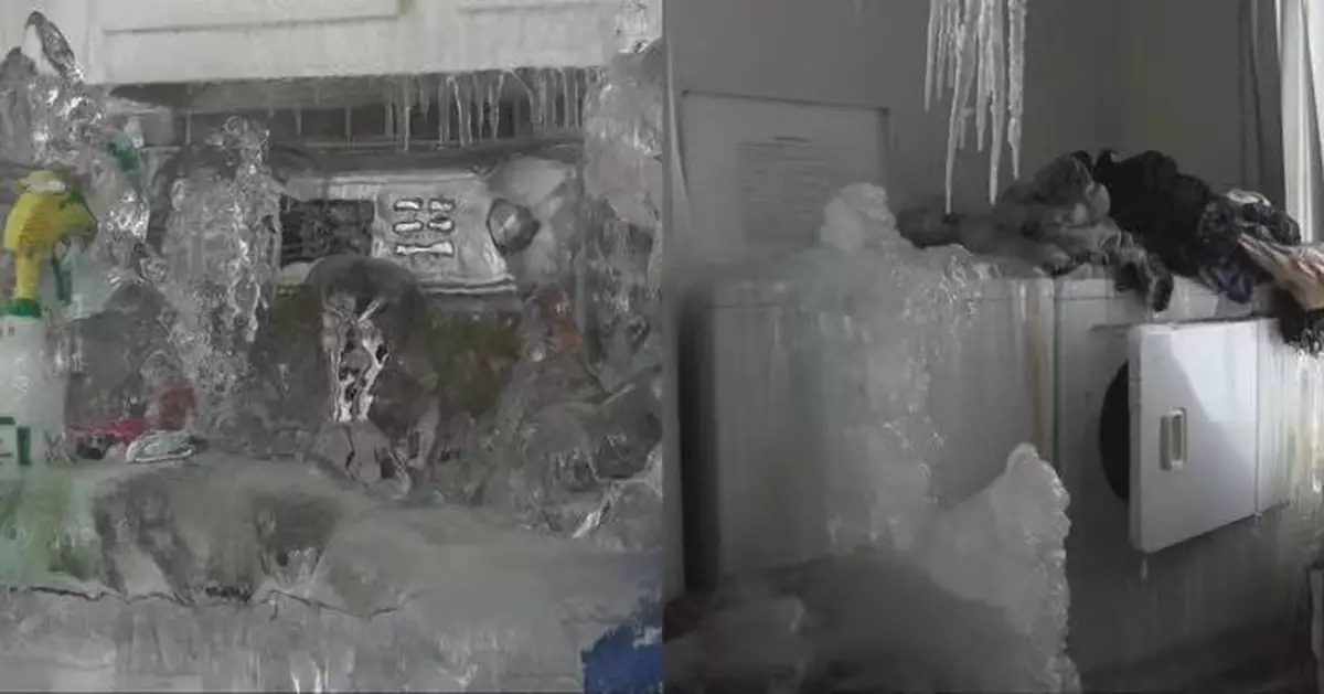 租客外遊關暖氣慳電費釀禍 加拿大公寓水管爆裂全屋結冰變「冰雪城堡」