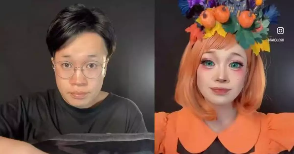 擁專業資格仍苦練技巧 日本爸萬聖節化精緻妝容變身「美少女」仔女都話可愛