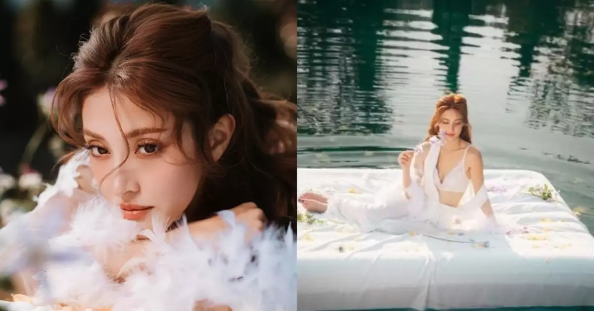 陳凱琳水上拍攝內衣廣告性感又唯美 「警告」工作人員勿做一事否則絕交