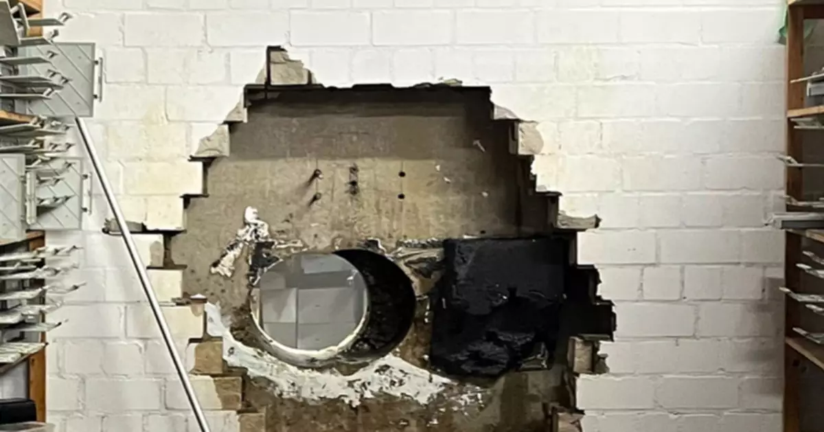 堪比電影！德國一銀行金庫失竊 竊賊鑽洞盜走價值逾2.7億財物