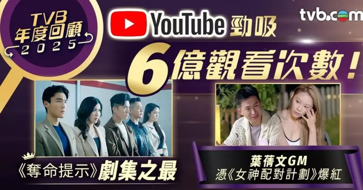 無綫官網公布「TVB網絡年度回顧2025」 《女神配對計劃》社交平台互動量稱霸