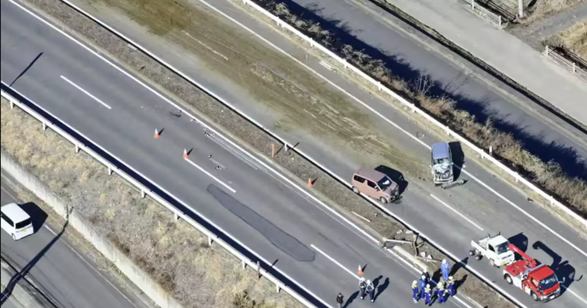 日本栃木縣清晨逾10車相撞   至少1死3傷