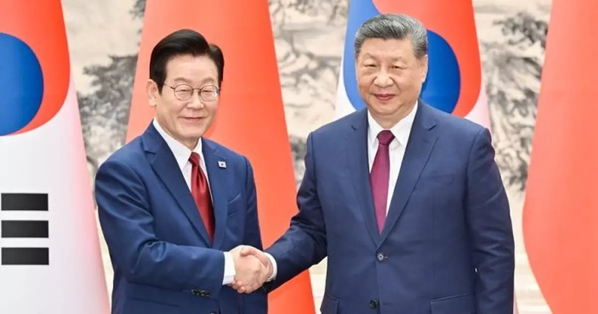 習近平晤李在明   稱中韓應多走動、常來往、勤溝通　應攜手捍衛二戰勝利成果