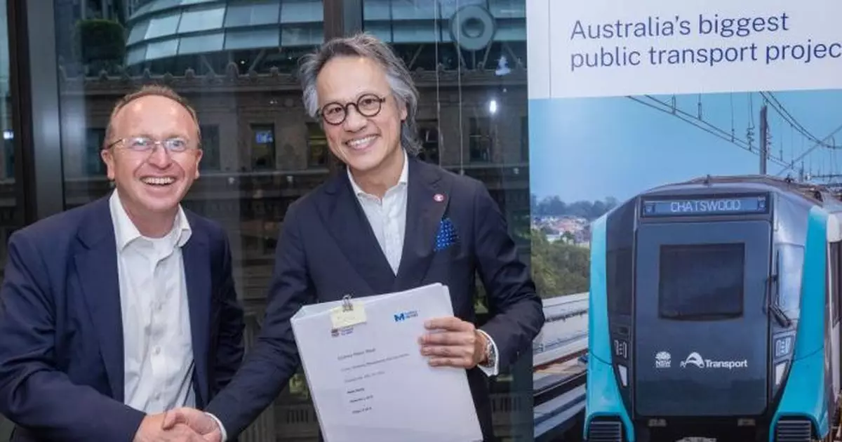 港鐵聯營財團奪澳洲悉尼地鐵西綫主要合約