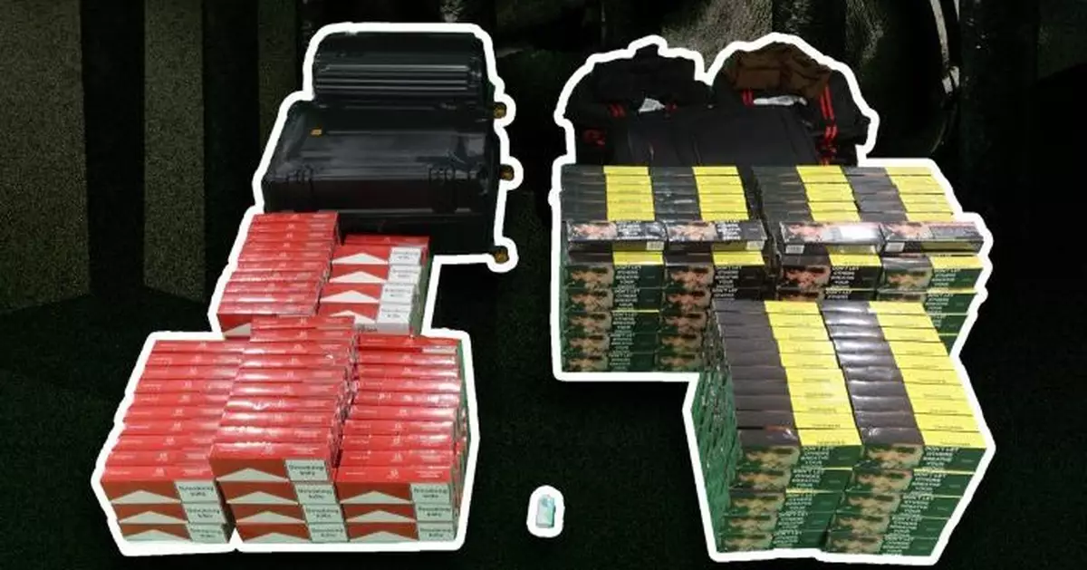 22歲女子攜逾9萬支未完稅煙入口 判囚6個月海關表示歡迎