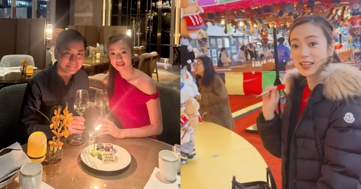 李思欣孖老公范振鋒撐枱腳慶生晒恩愛 童心未泯再去嘉年華玩