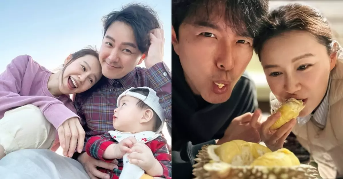 黃翠如蕭正楠趁囝囝瞓著享受「深宵食堂」 大歎貓山王食得滋味