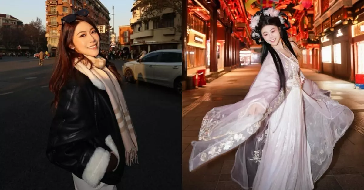 鍾翠詩飛上海旅行大歎當地美食 化身古裝美人獲讚宛如「天仙下凡」