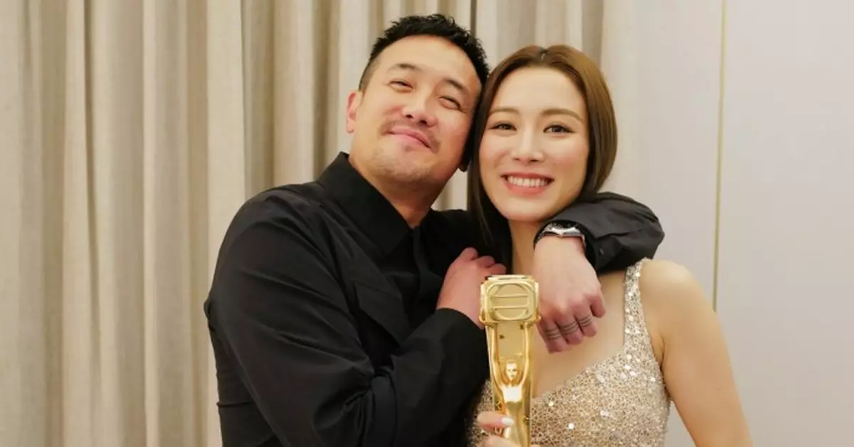 王敏奕奪女配獎如發夢 後台攬實曾國祥破婚變謠言