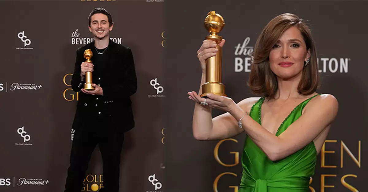 金球獎2026｜《一戰再戰》橫掃4獎稱霸 甜茶Timothée Chalamet再封影帝 《Kpop獵魔女團》奪最佳動畫